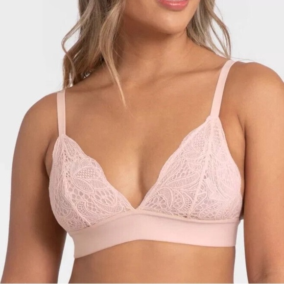 Lively Long-Lined Lace Bralette Orchid Size Large NWT - Picture 1 of 9